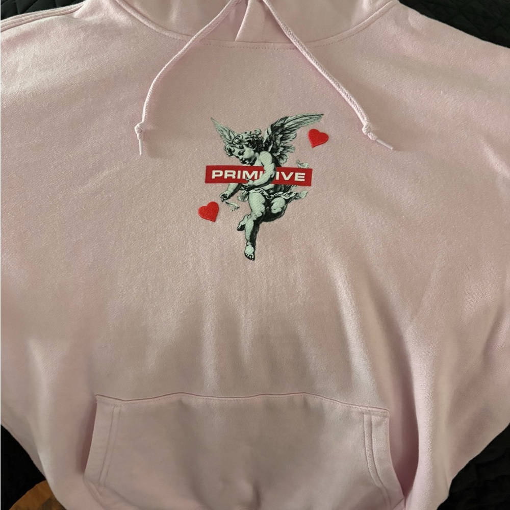 Primitive Light Pink Angel Hoodie
